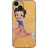 Betty Boop With Puppy Orange Background iPhone 14 Plus Skin
